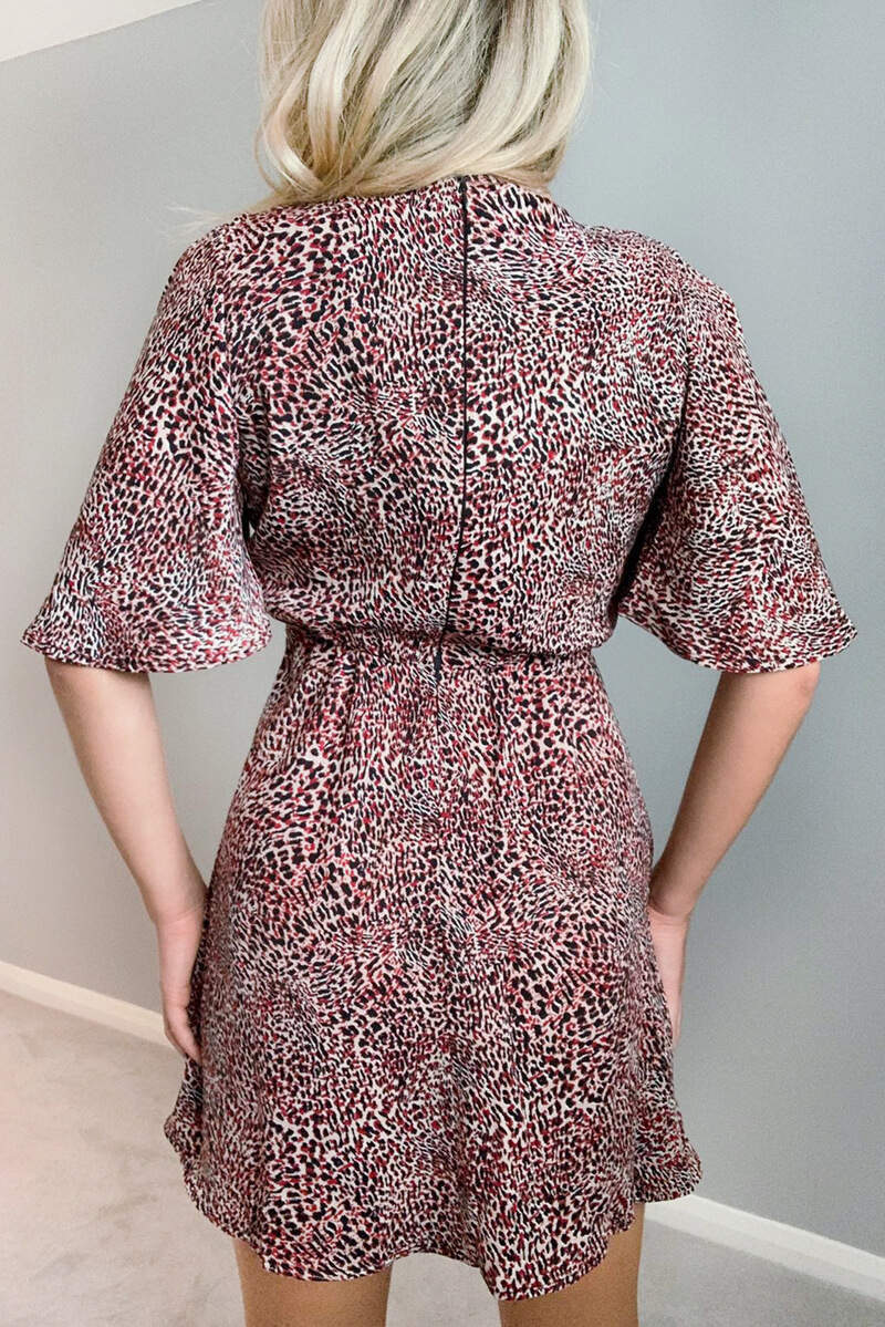 Multi Bell Sleeve Skater Dress - Swimclubus