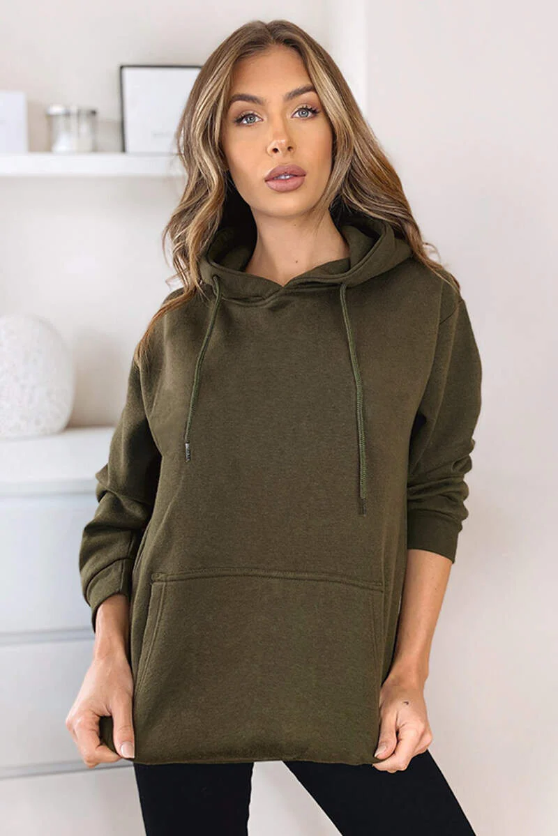 Khaki Oversized Hoodie - Swimclubus