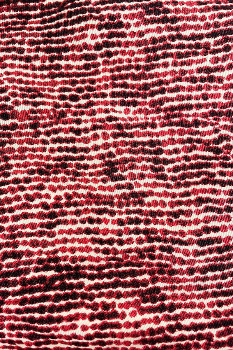 Red Printed Tie Side Wrap Over Midi Dress - Swimclubus