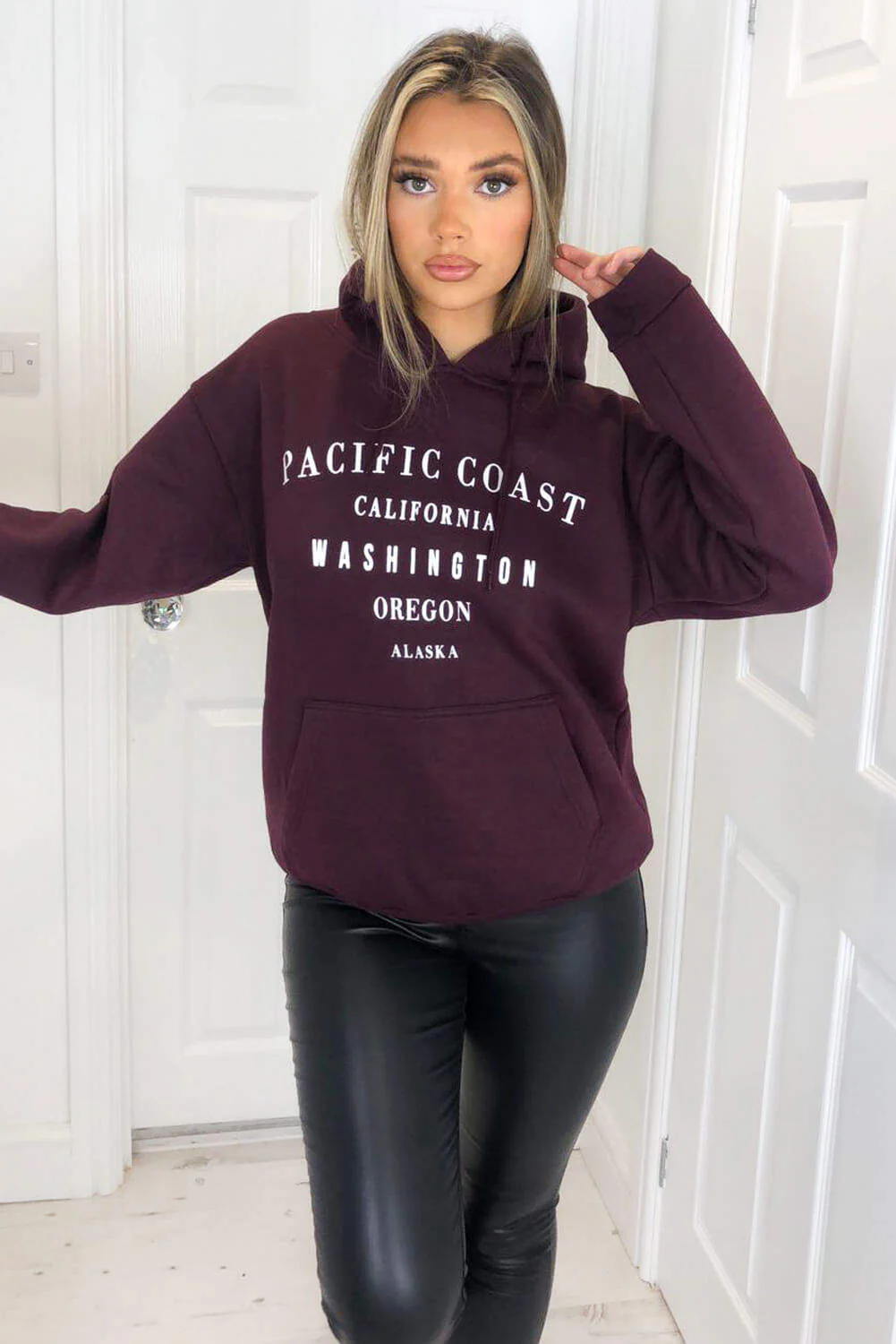 Wine Pacific Coast Hoodie - Swimclubus