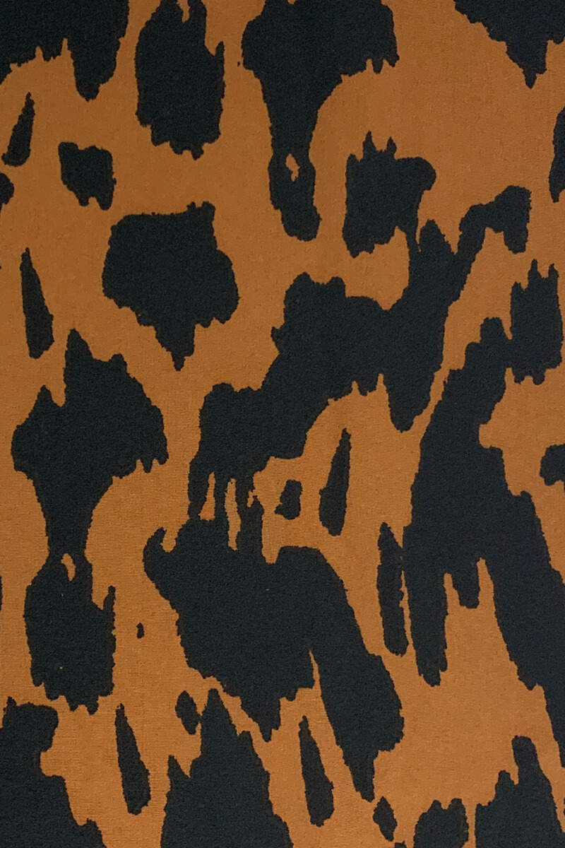 Camel Animal Print Pleated Skater Dress - Swimclubus