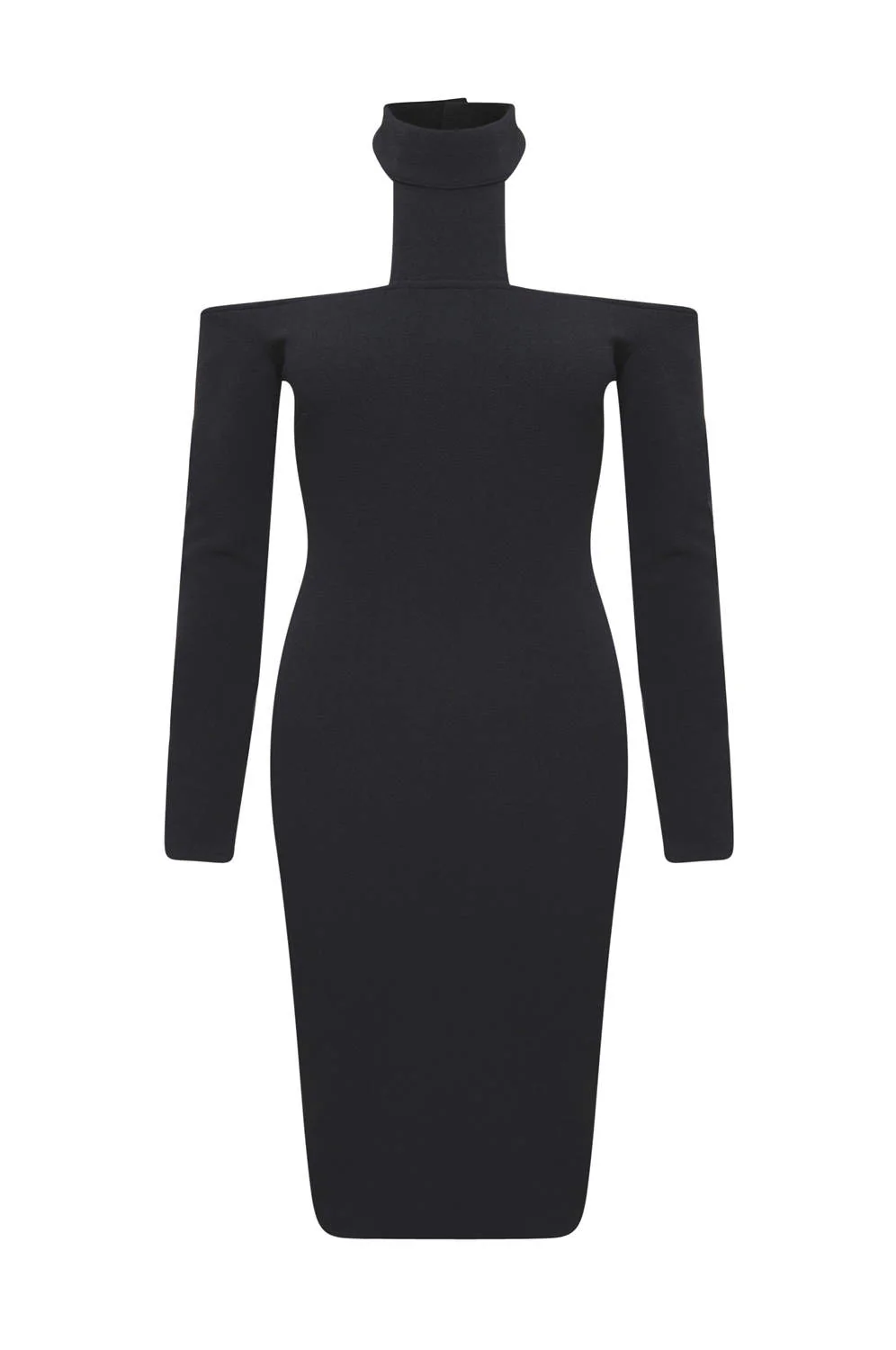 Black Midi Bodycon Dress - Swimclubus