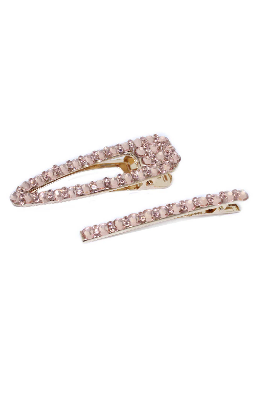 Rose Gold Oversized  2 Piece Hair Clips - Swimclubus