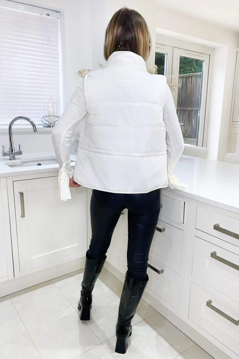 Cream Puffer Gilet - Swimclubus