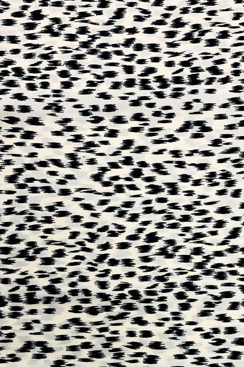 Cream Printed Long Sleeve Tie Detail Dress - Swimclubus