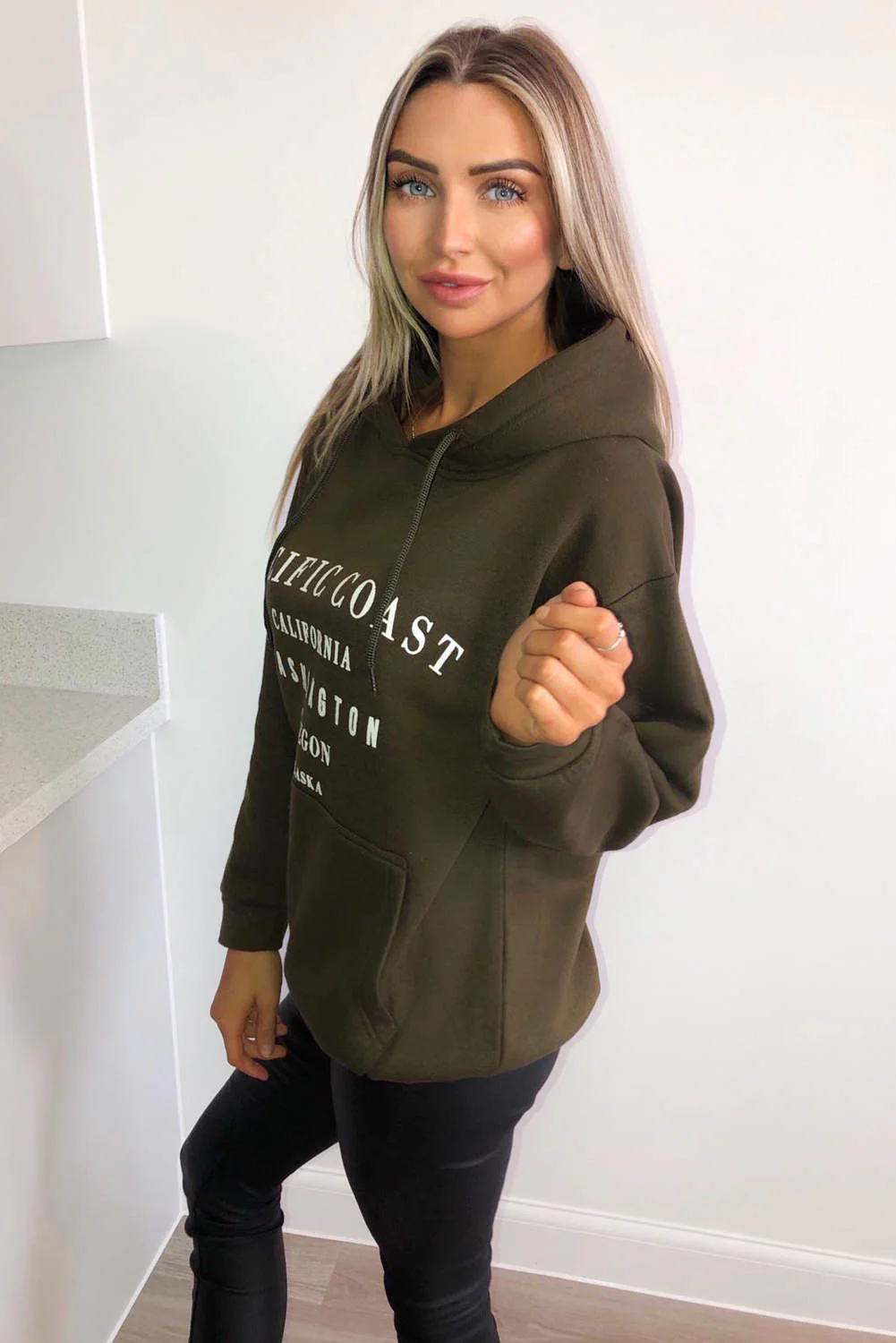 Khaki Pacific Coast Hoodie - Swimclubus